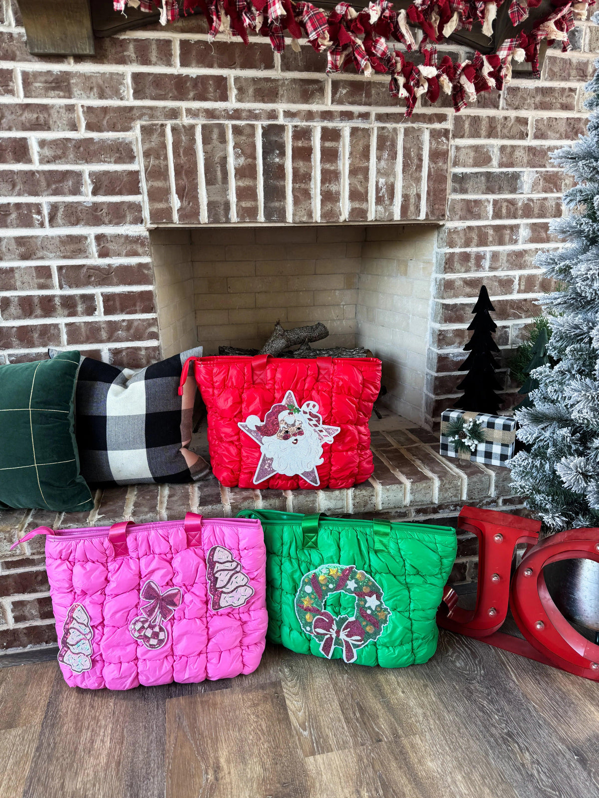 PREORDER: Holiday Puffer Bag in Three Colors