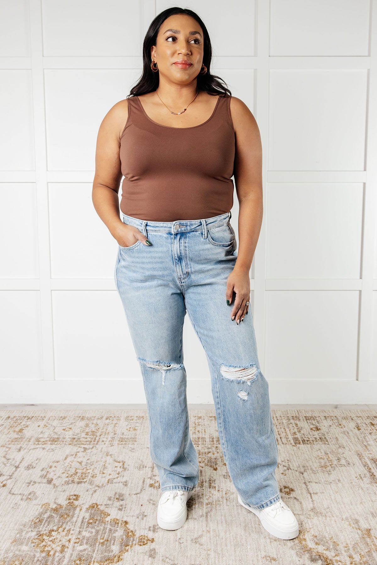 Judy Blue | Patricia High Rise Rigid Magic 90's Straight Jeans