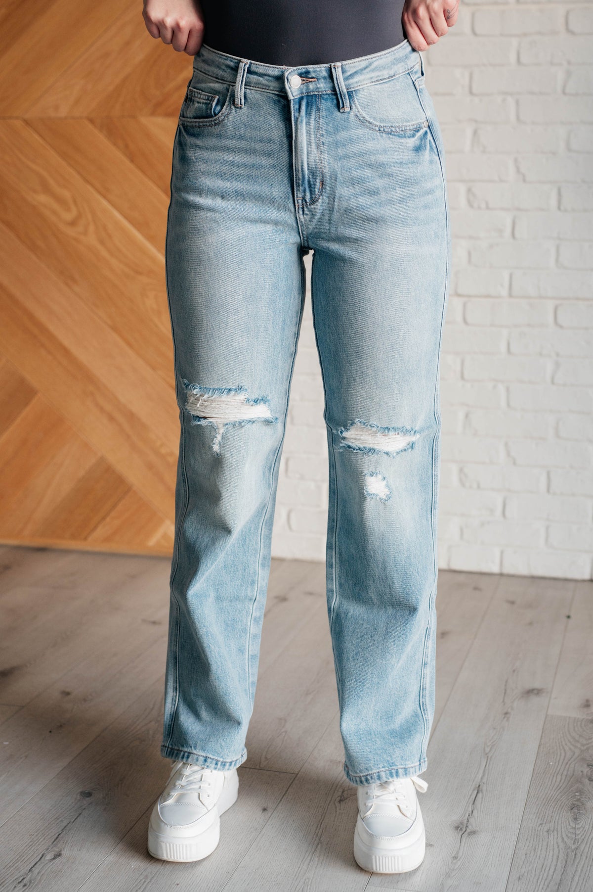 Judy Blue | Patricia High Rise Rigid Magic 90's Straight Jeans