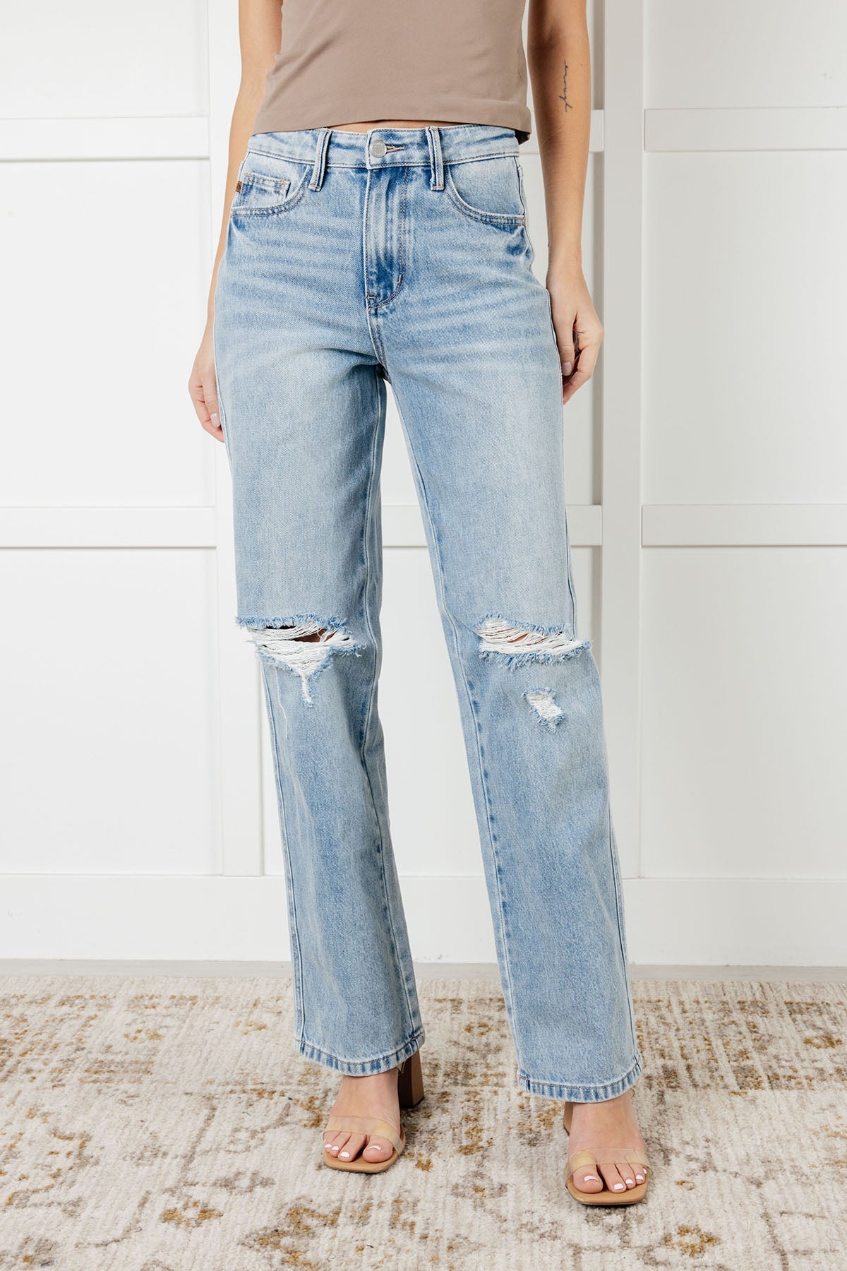 Judy Blue | Patricia High Rise Rigid Magic 90's Straight Jeans