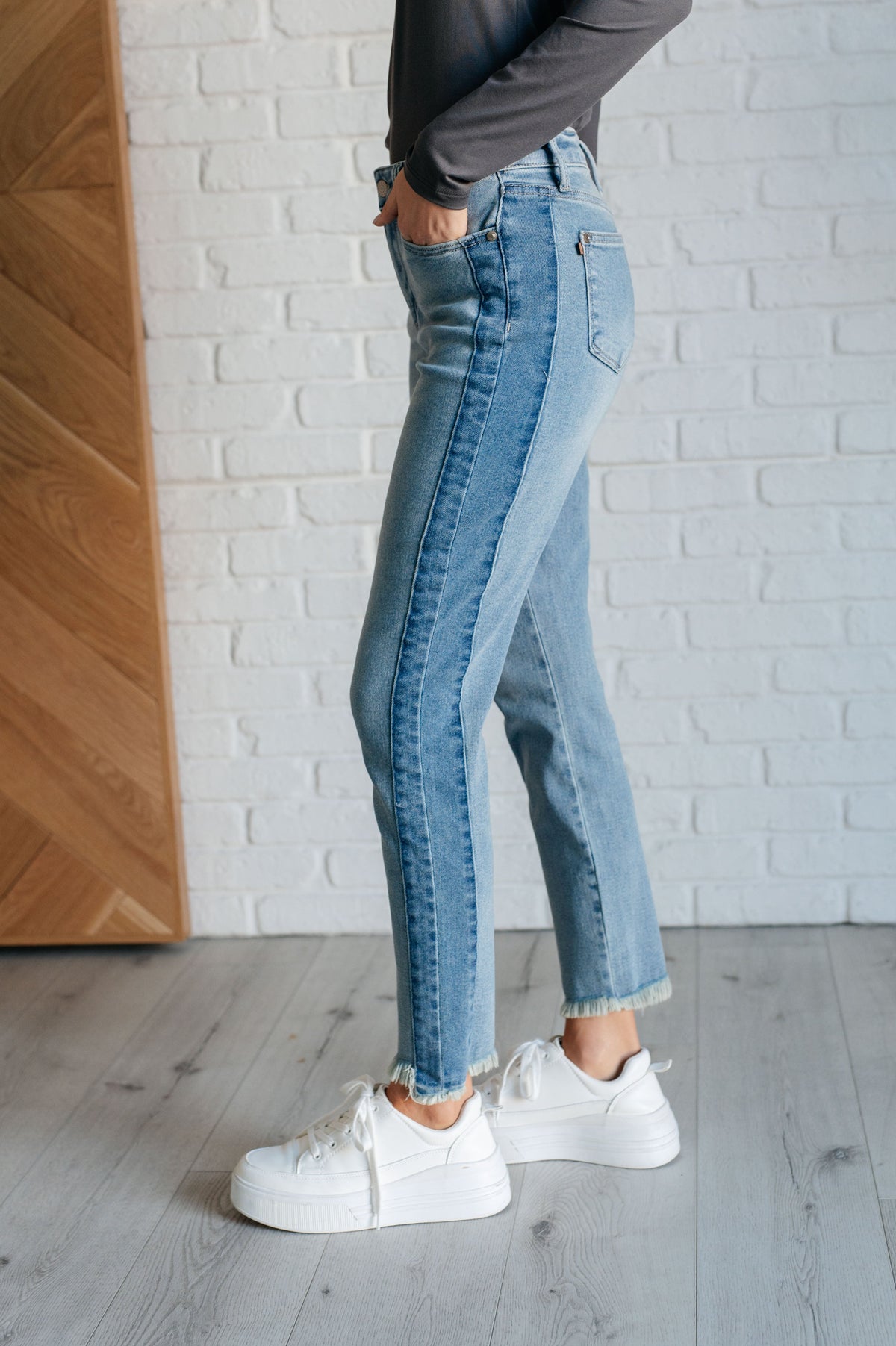 Judy Blue | Susan High Rise Side Panel Detail Slim Jeans