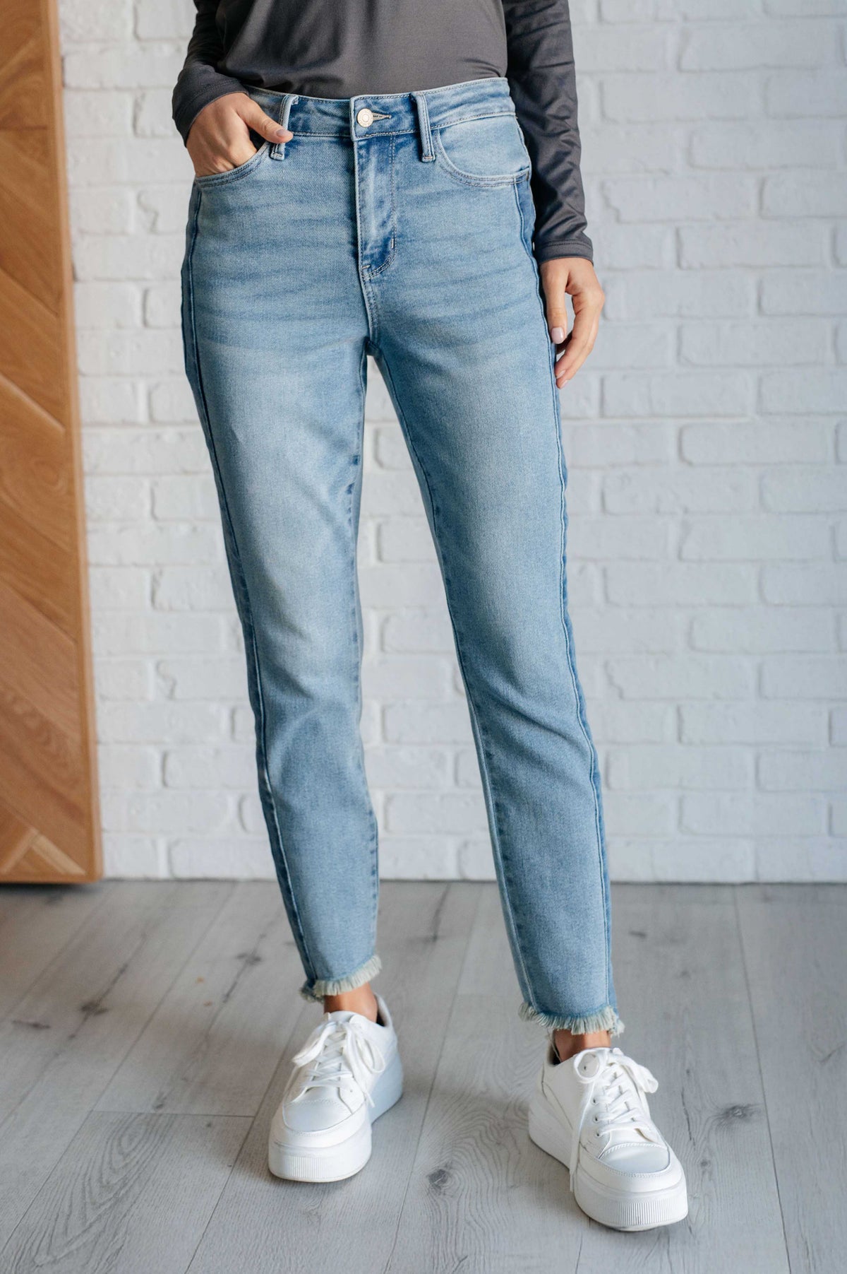 Judy Blue | Susan High Rise Side Panel Detail Slim Jeans