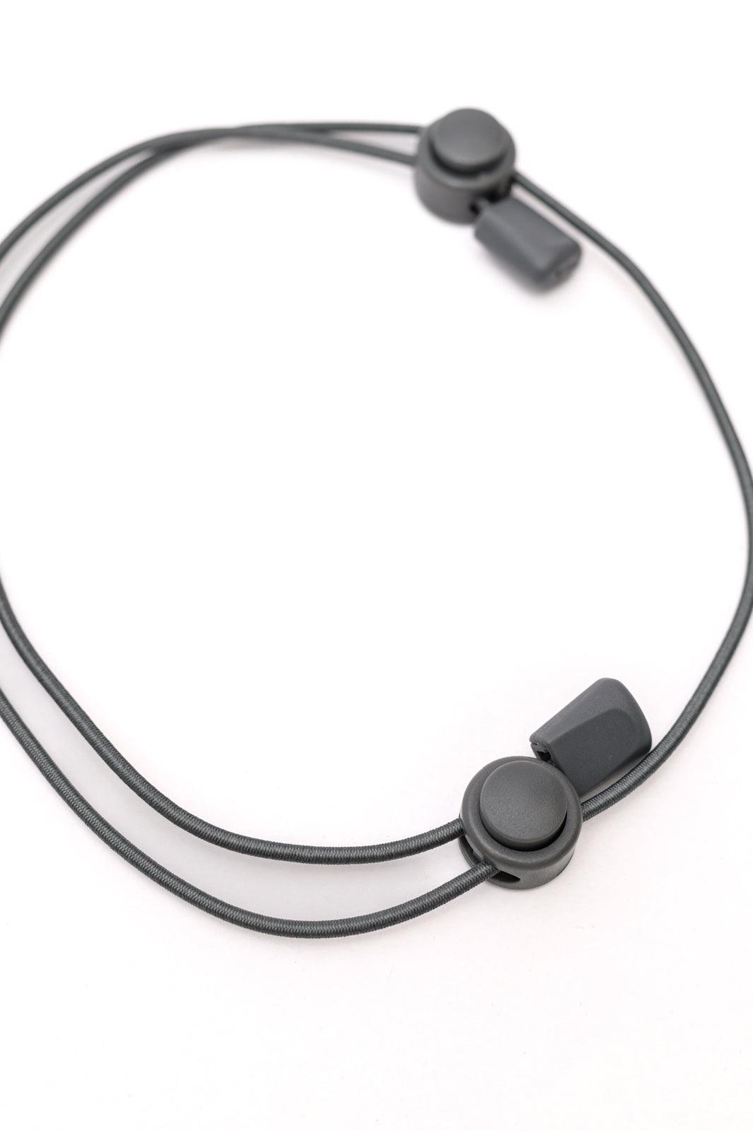 Adjustable Crop Band In Gray - becauseofadi