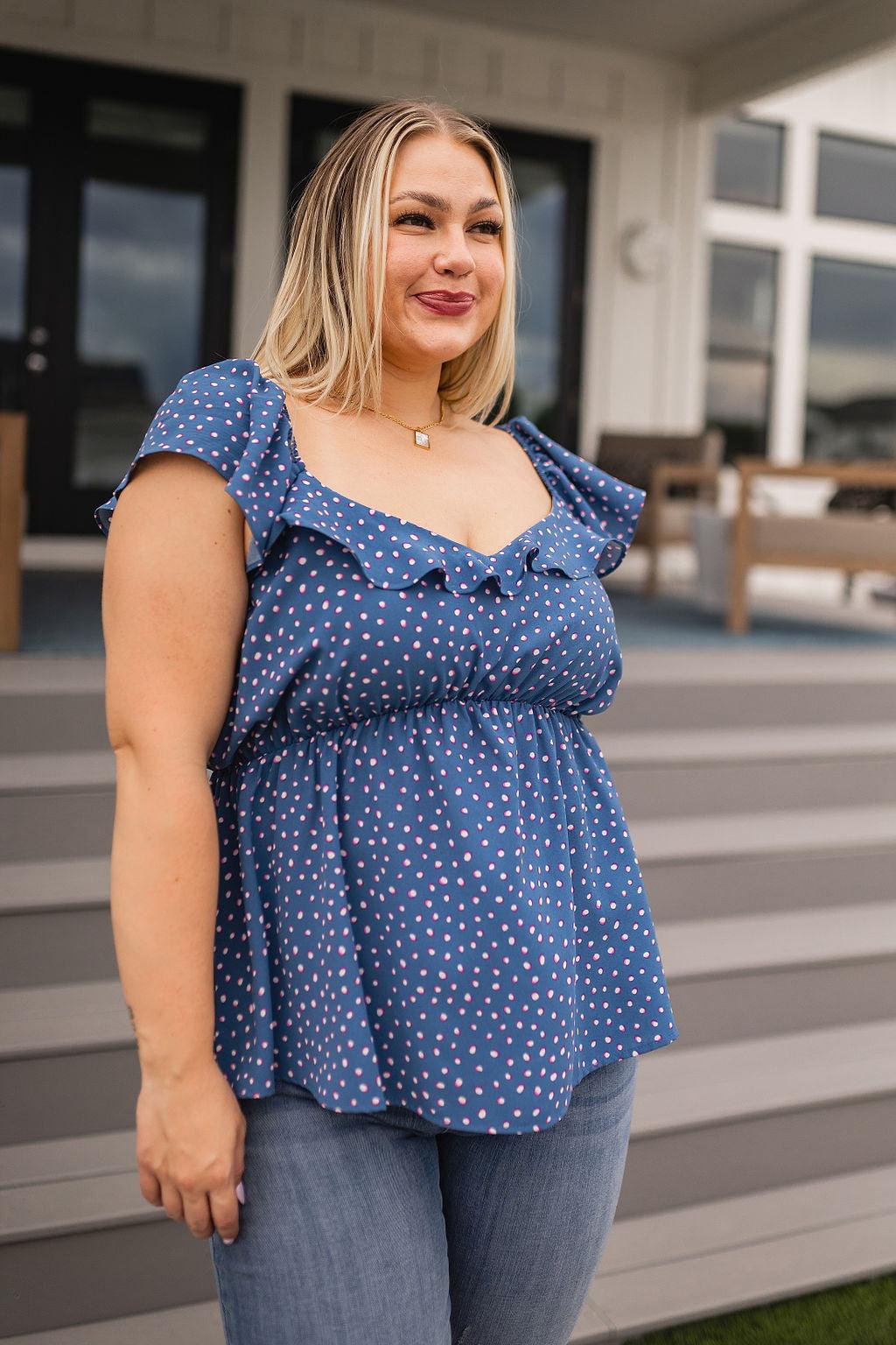 Connect the Dots Peplum Blouse - becauseofadi