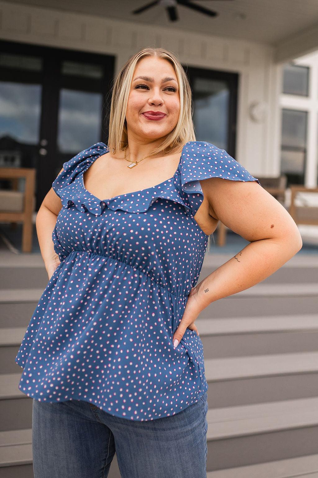 Connect the Dots Peplum Blouse - becauseofadi