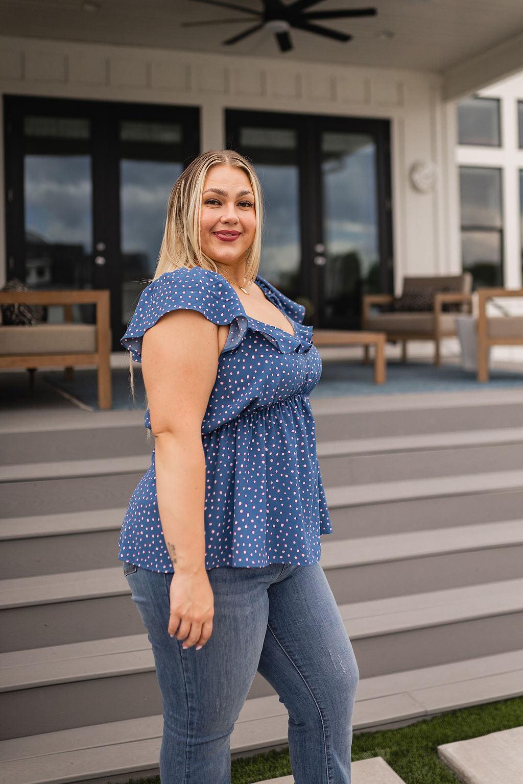 Connect the Dots Peplum Blouse - becauseofadi