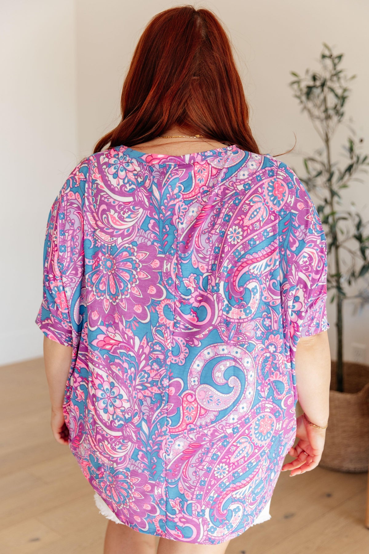 Essential Blouse in Purple Paisley - becauseofadi