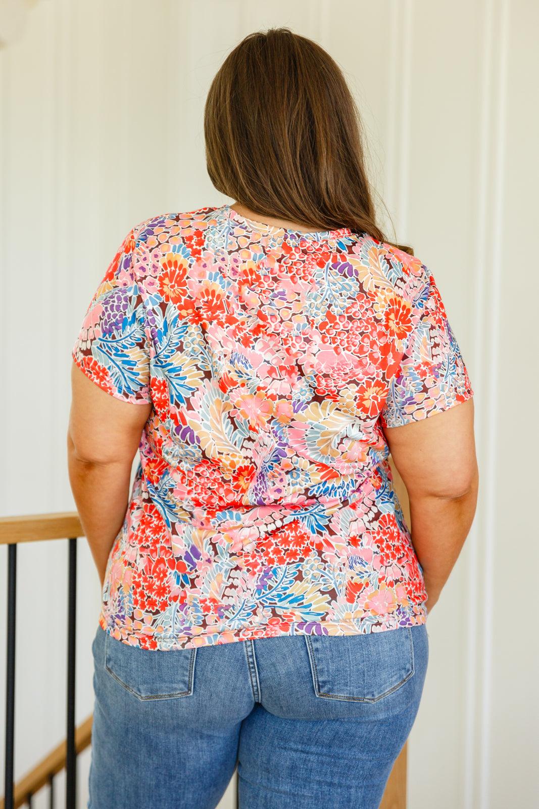 Flowers Everywhere Floral Top - becauseofadi