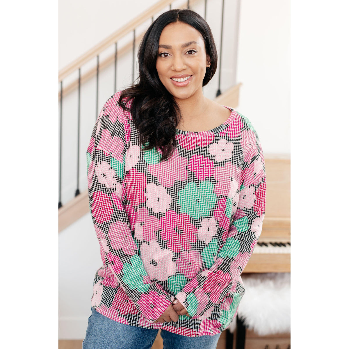 Group Chat Floral Top - becauseofadi