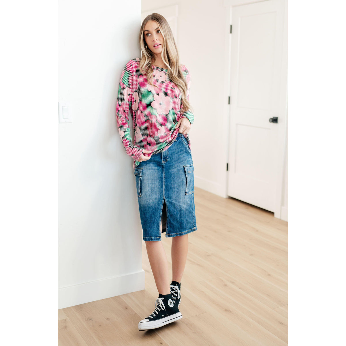 Group Chat Floral Top - becauseofadi