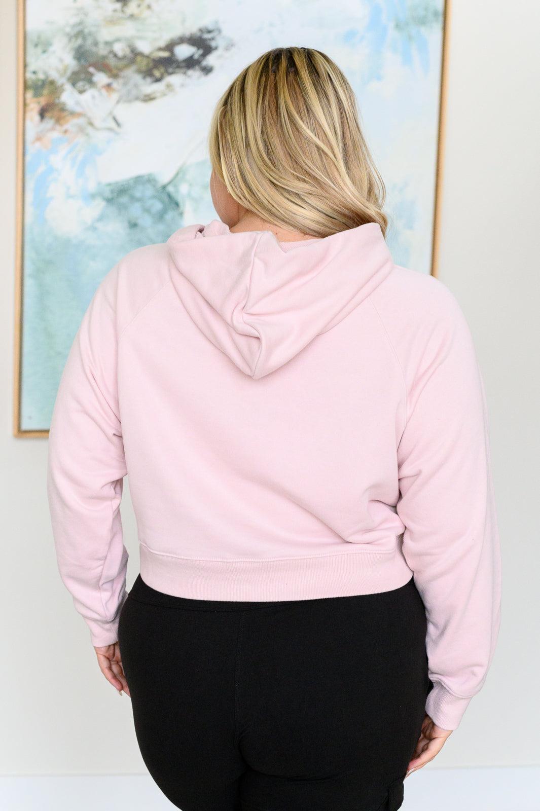 Had Me in the First Half Pullover Hoodie in Baby Pink - becauseofadi