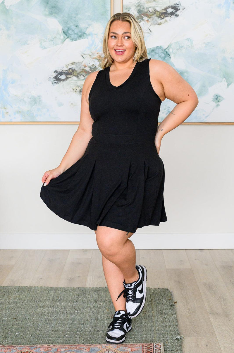 Hop, Skip and a Jump Dress and Shorts Set in Black - becauseofadi