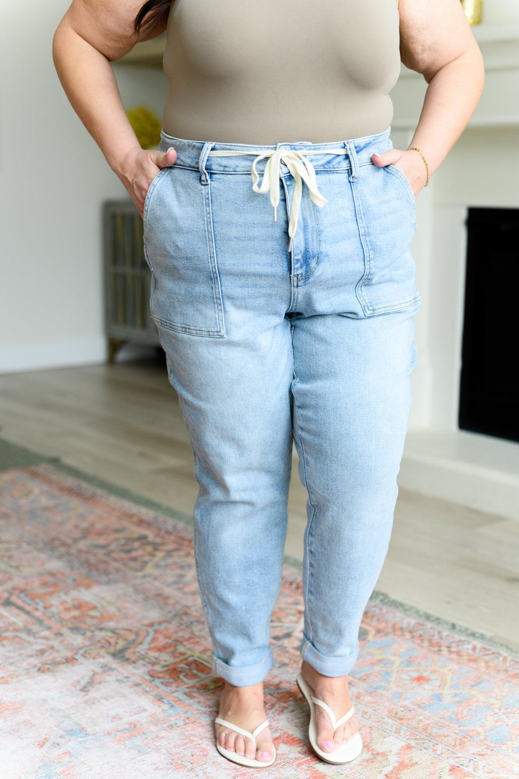 Judy Blue | Cooper High Rise Vintage Denim Jogger - becauseofadi