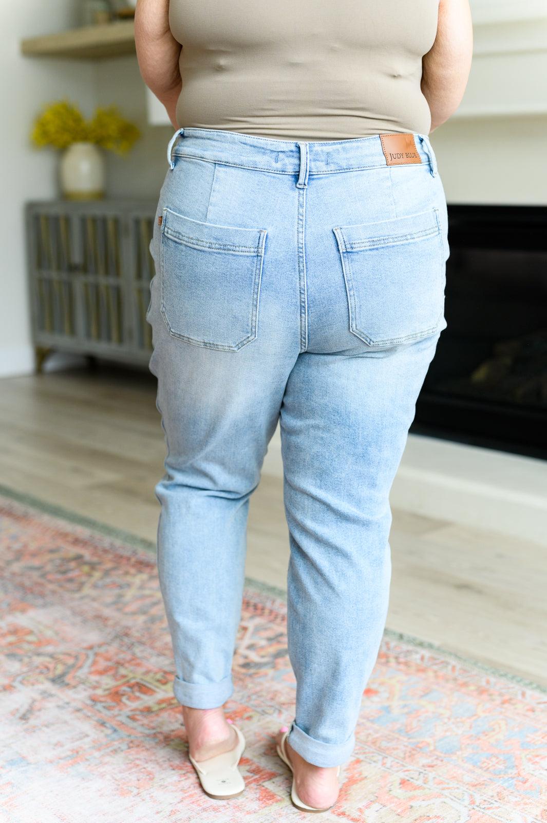 Judy Blue | Cooper High Rise Vintage Denim Jogger - becauseofadi