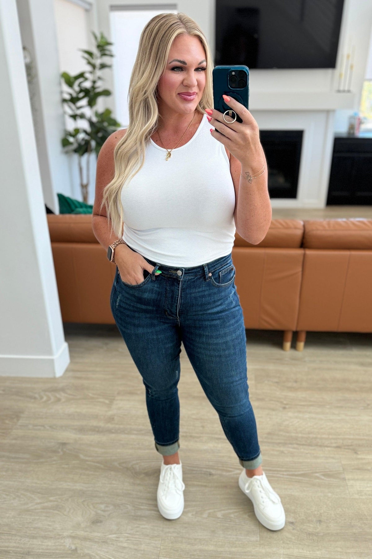 Judy Blue | Cora High Rise Control Top Skinny Jeans - becauseofadi