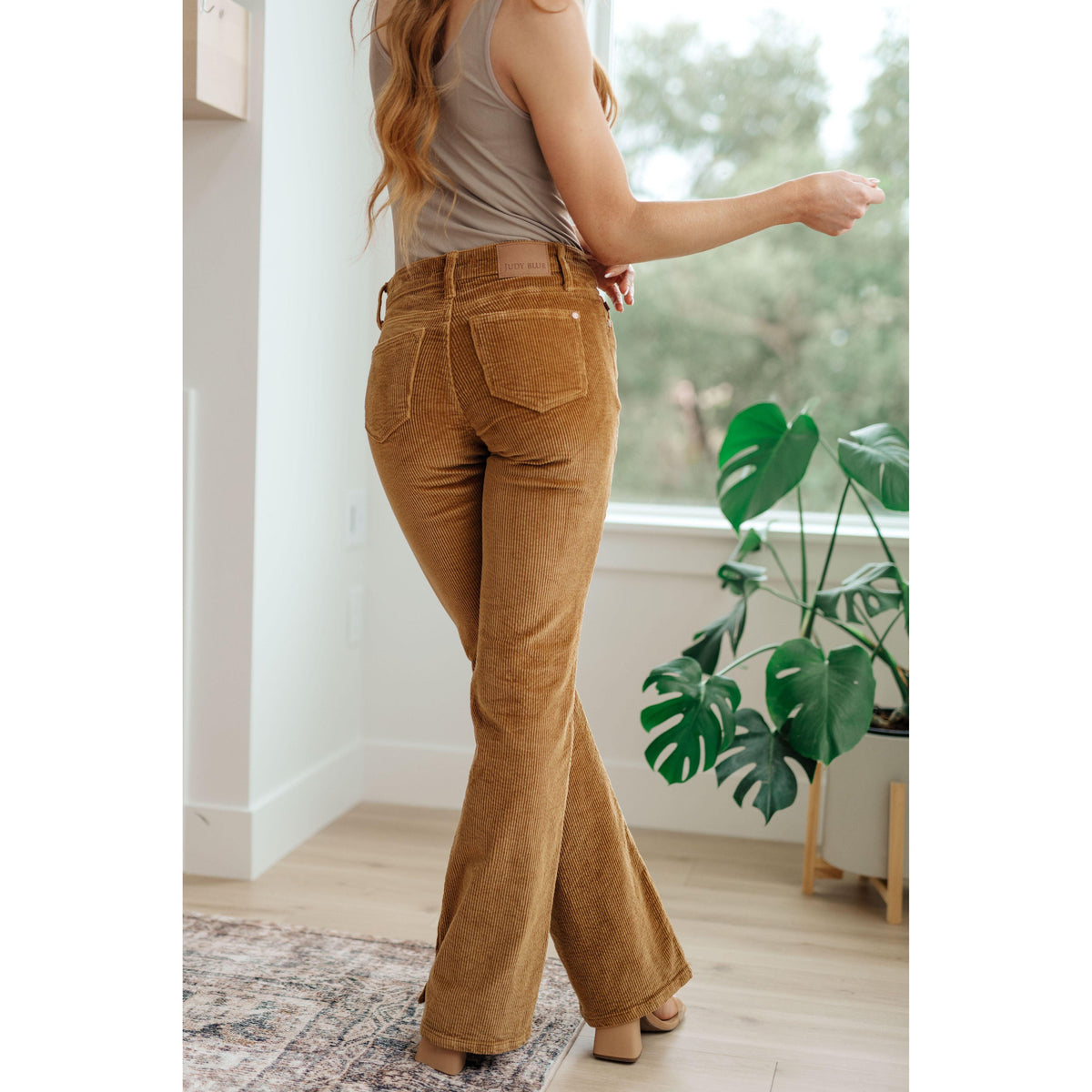 Judy Blue | Cordelia Bootcut Corduroy Pants in Camel - becauseofadi