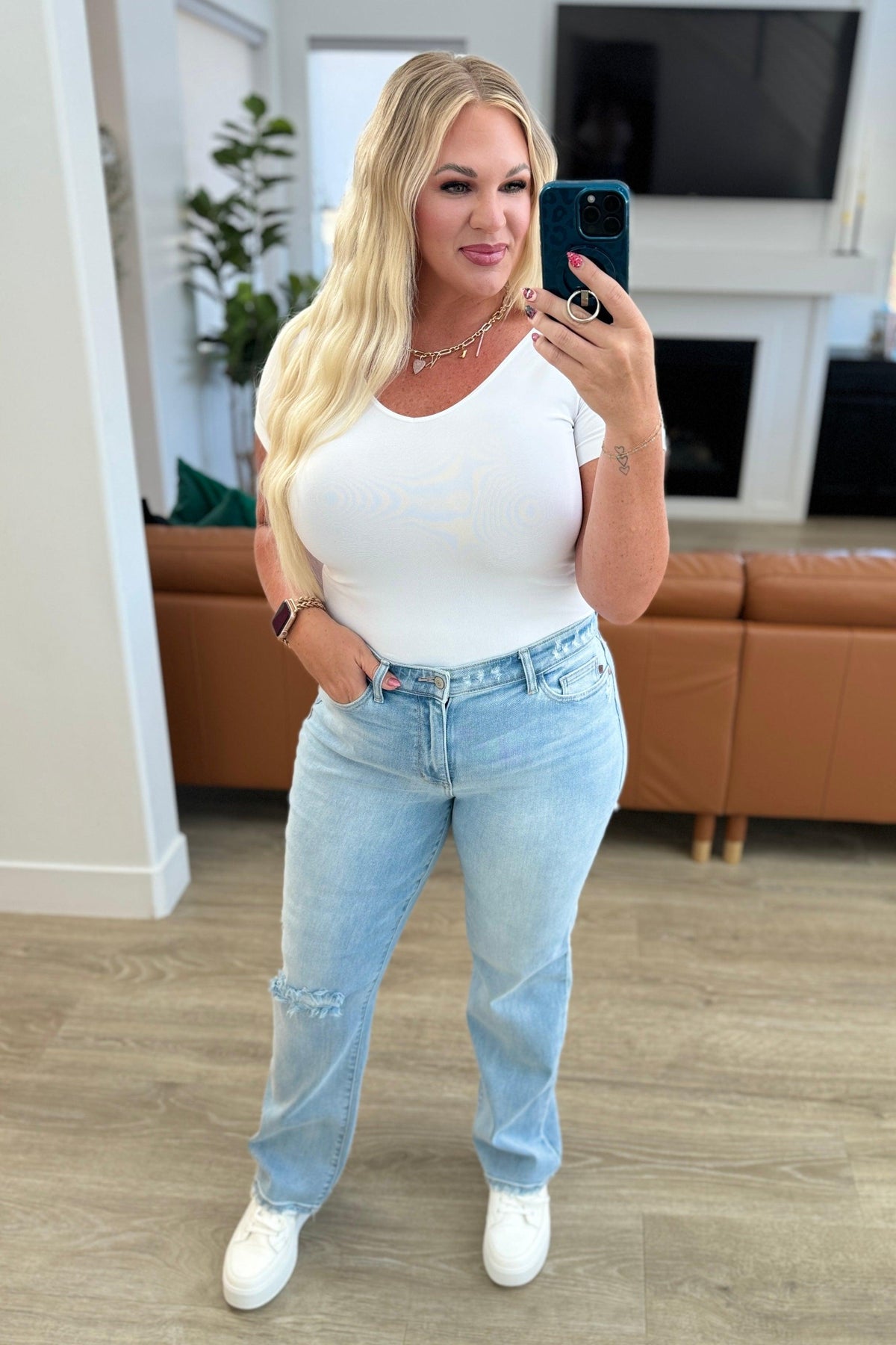 Judy Blue | Parker High Rise 90's Straight Jeans - becauseofadi