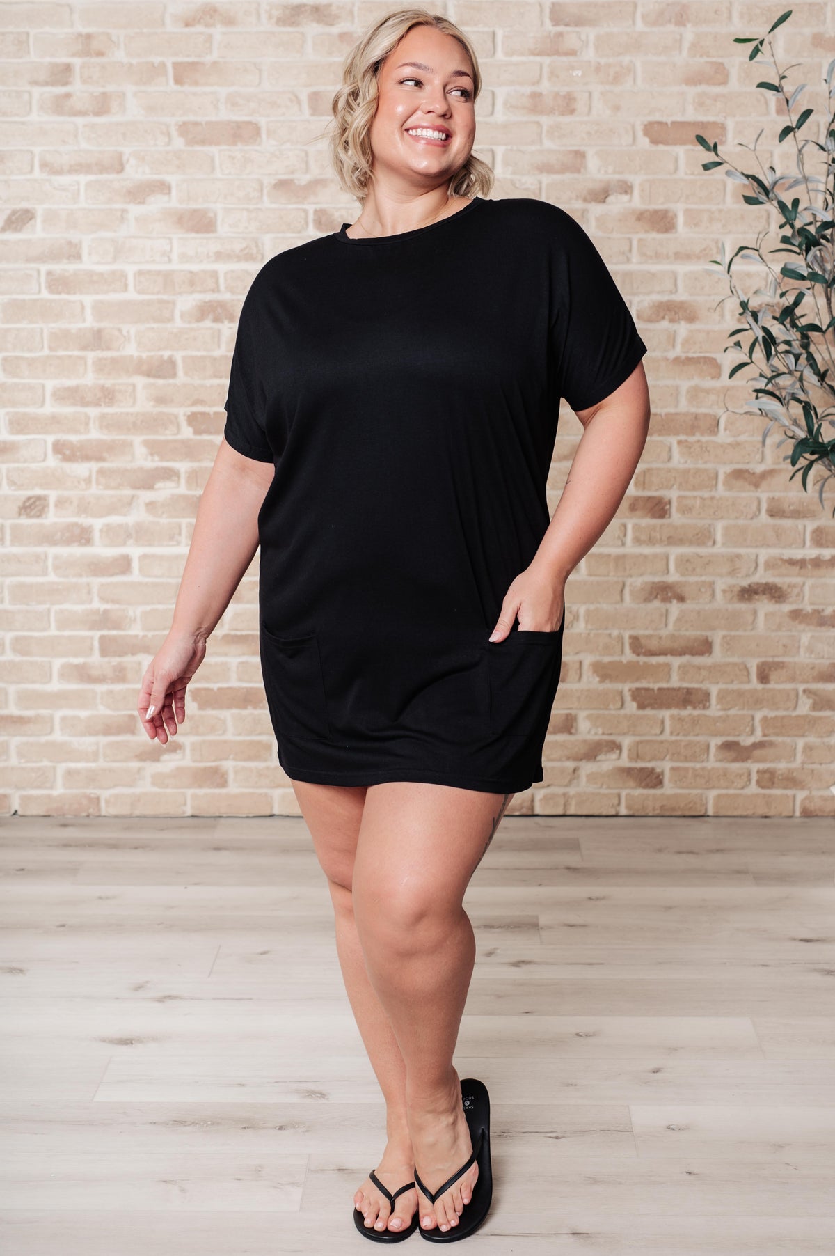 Kind Of Casual Pocket Tunic Dress - becauseofadi