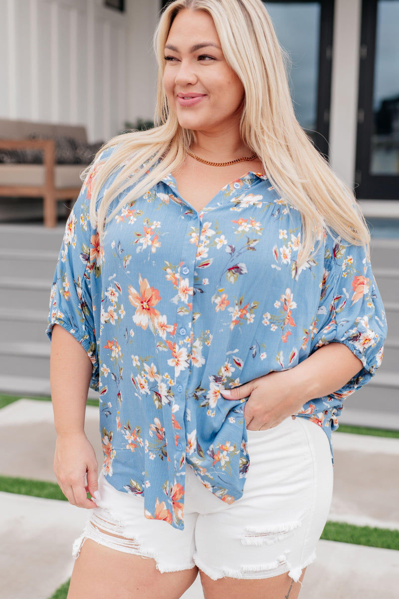 Lanikai Floral Button Down - becauseofadi