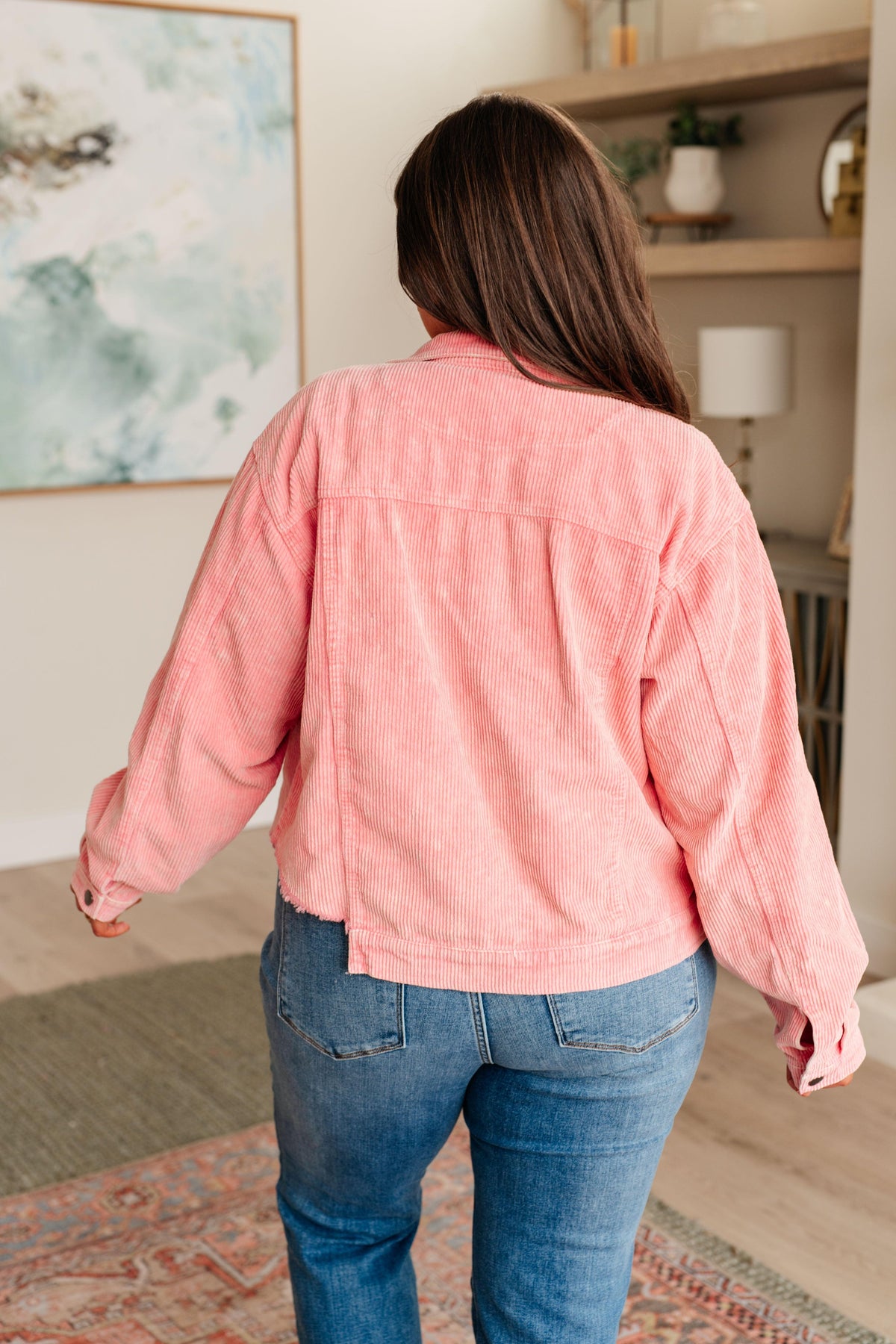 Main Stage Corduroy Jacket in Neon Pink - becauseofadi