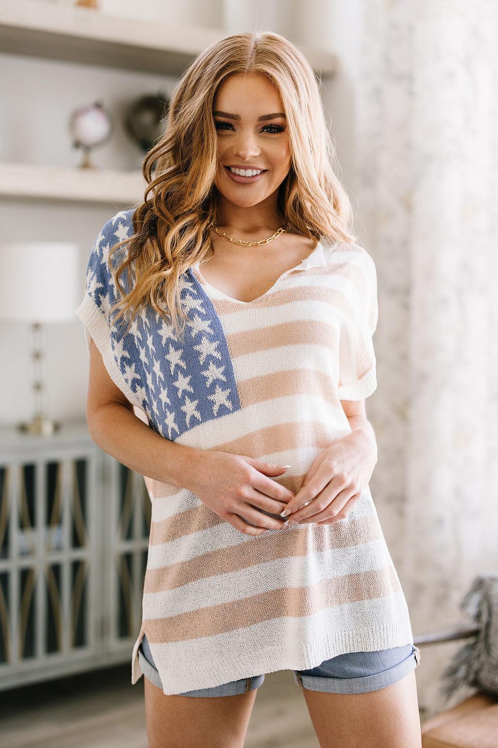 Old Glory Sleeveless Sweater - becauseofadi