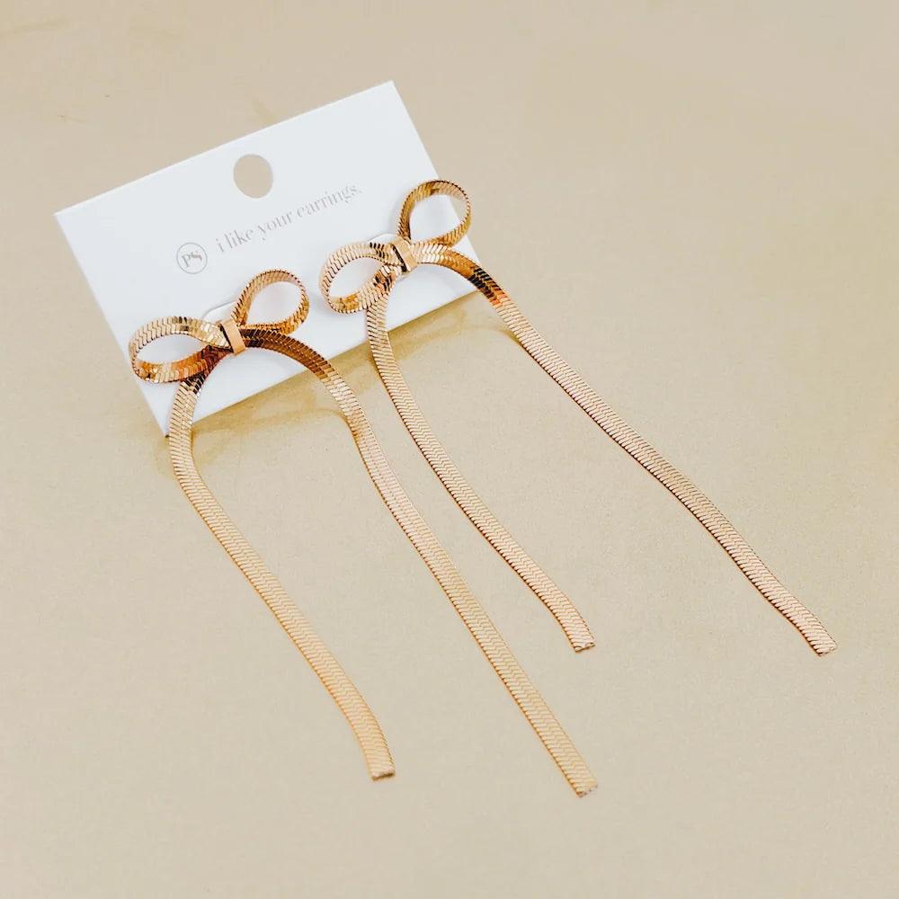 **PREORDER**Blair Bow Earrings - Waterproof - becauseofadi