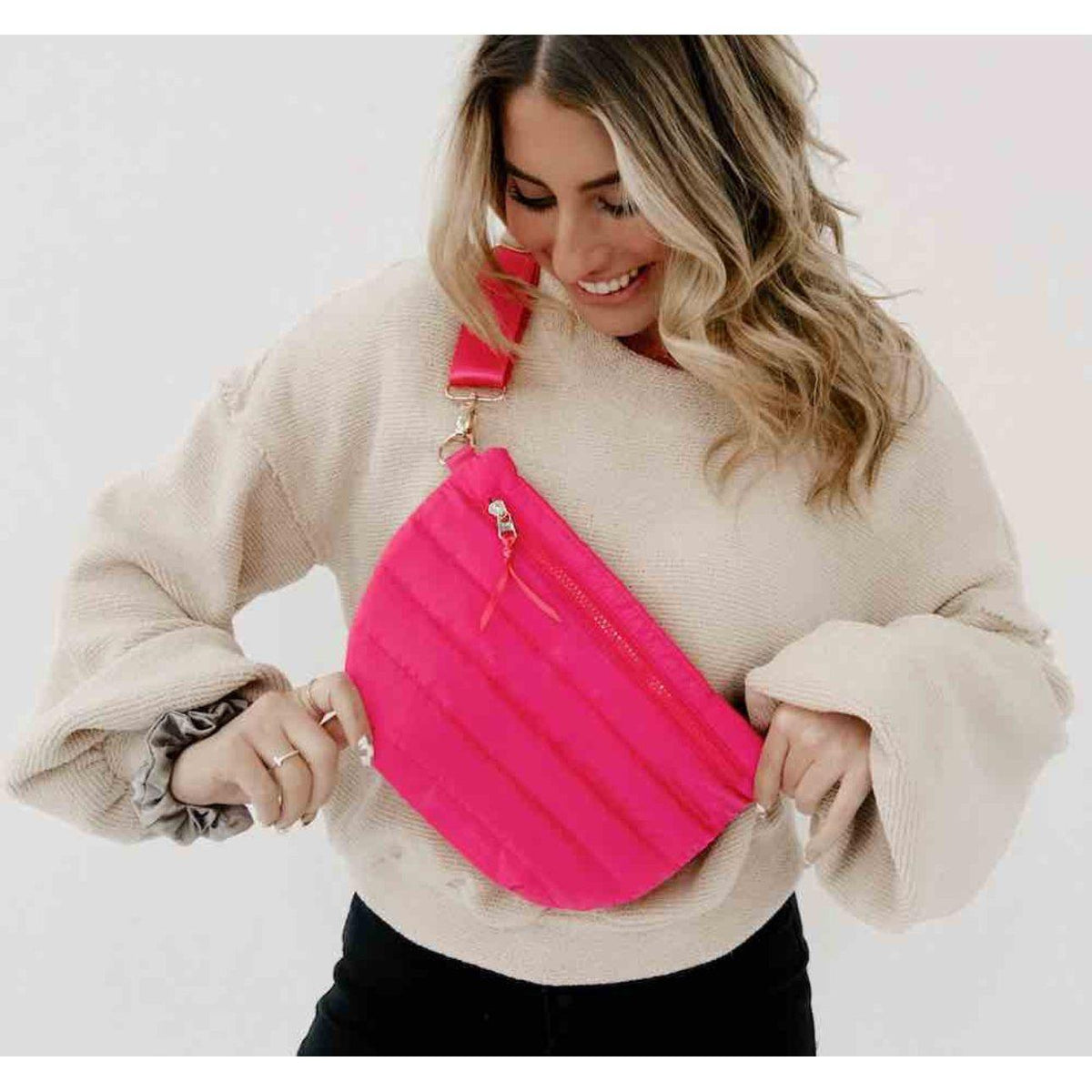 **PREORDER**Pretty Simple | Women’s Jolie Puffer Belt Bag - becauseofadi