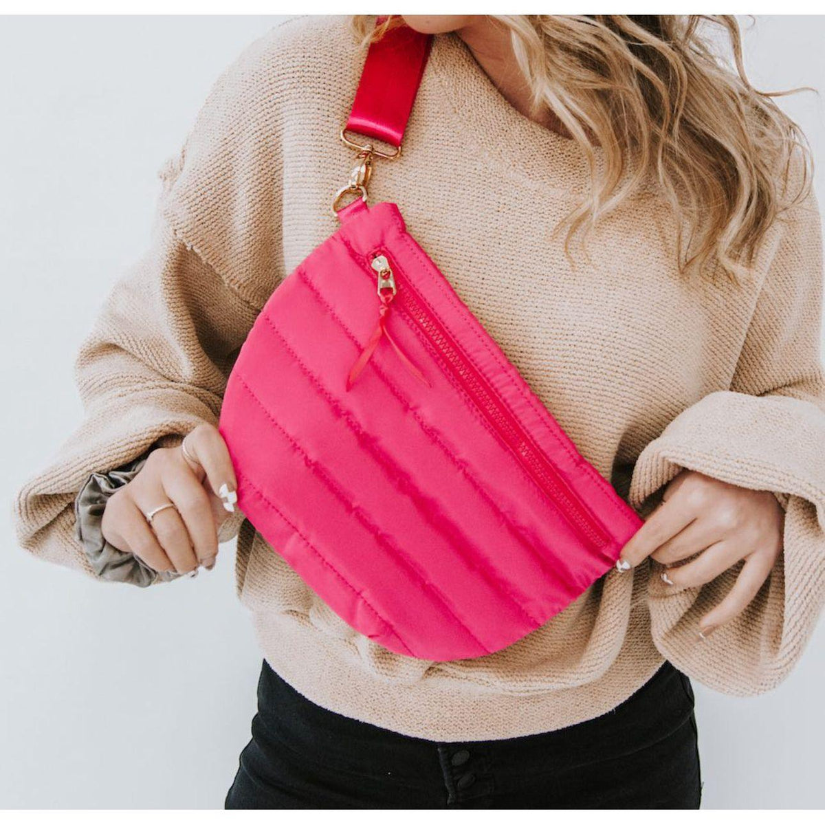 **PREORDER**Pretty Simple | Women’s Jolie Puffer Belt Bag - becauseofadi