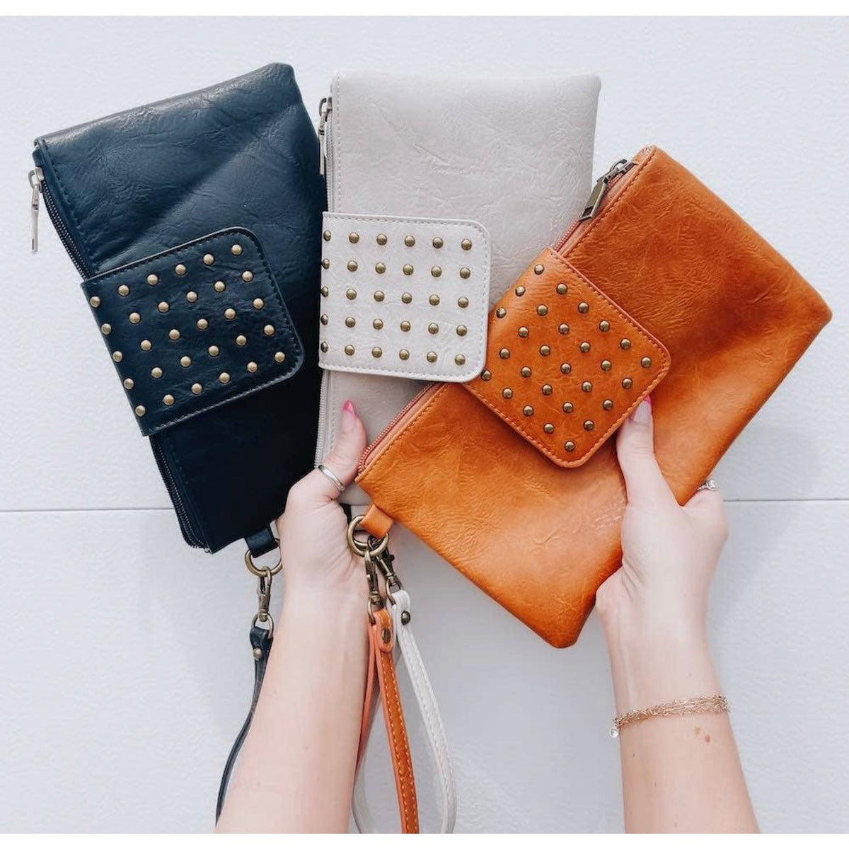 Women's Riviera Maya Rivet Clutch | Pretty Simple - becauseofadi