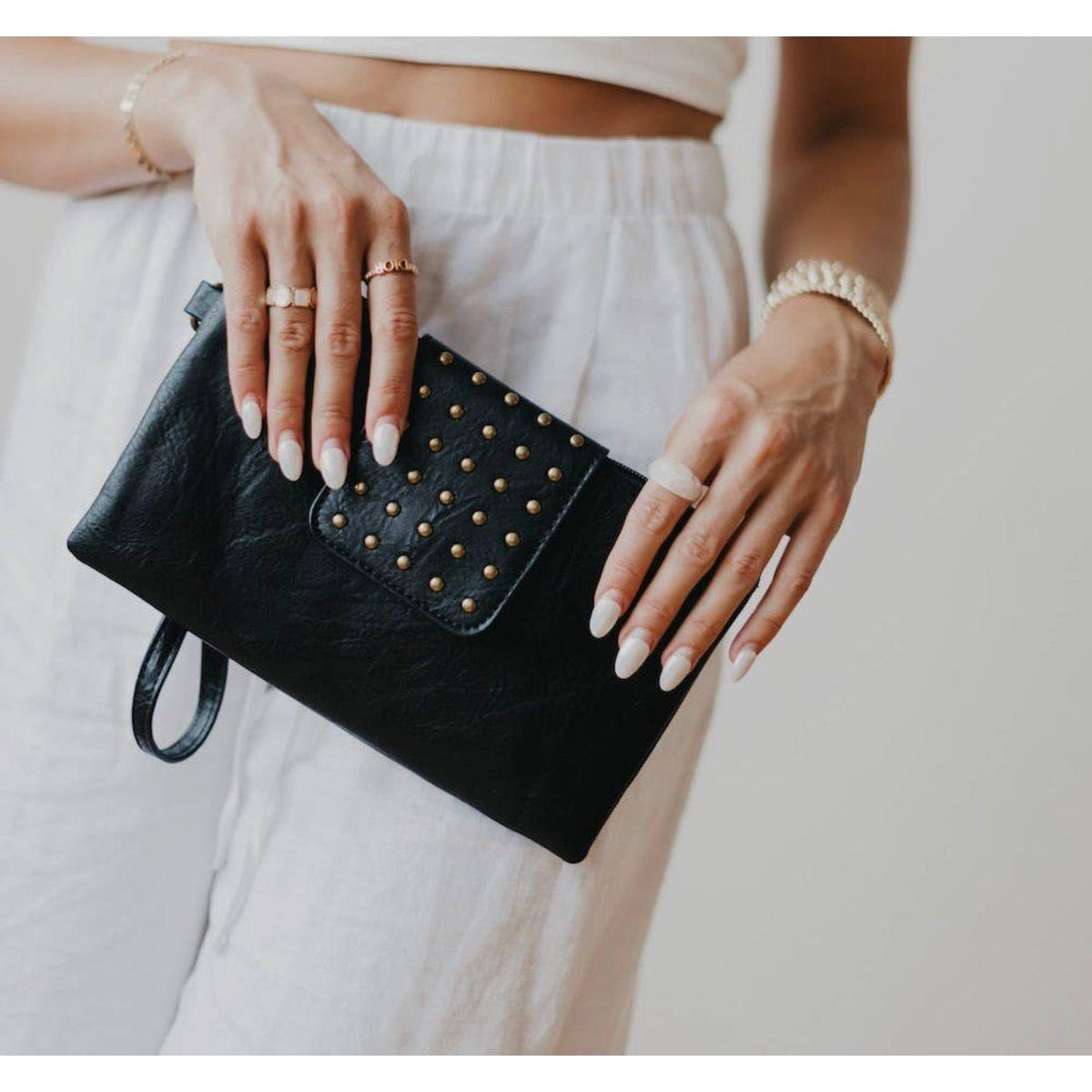 Women's Riviera Maya Rivet Clutch | Pretty Simple - becauseofadi