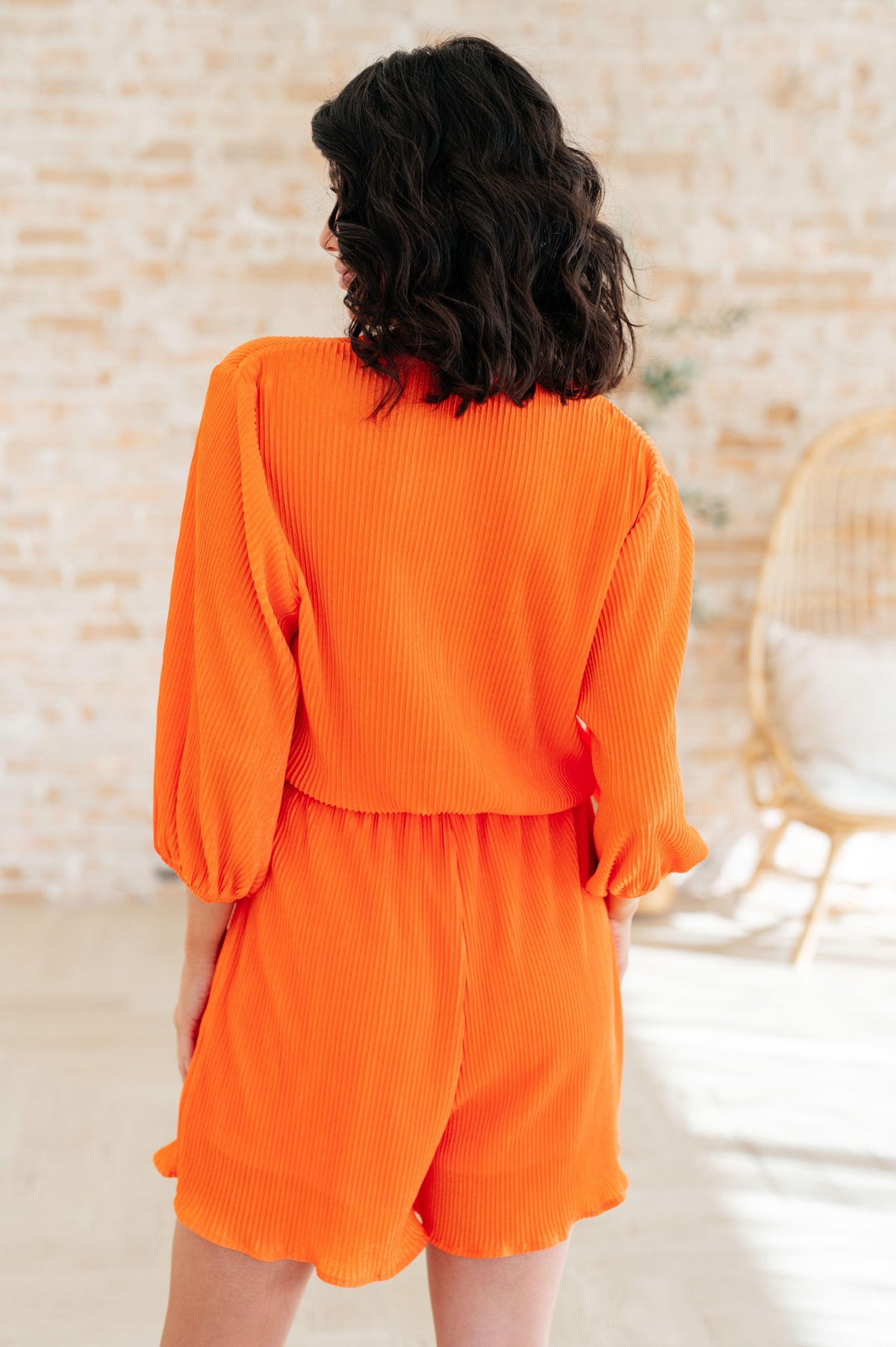 Roll With me Romper in Tangerine - becauseofadi