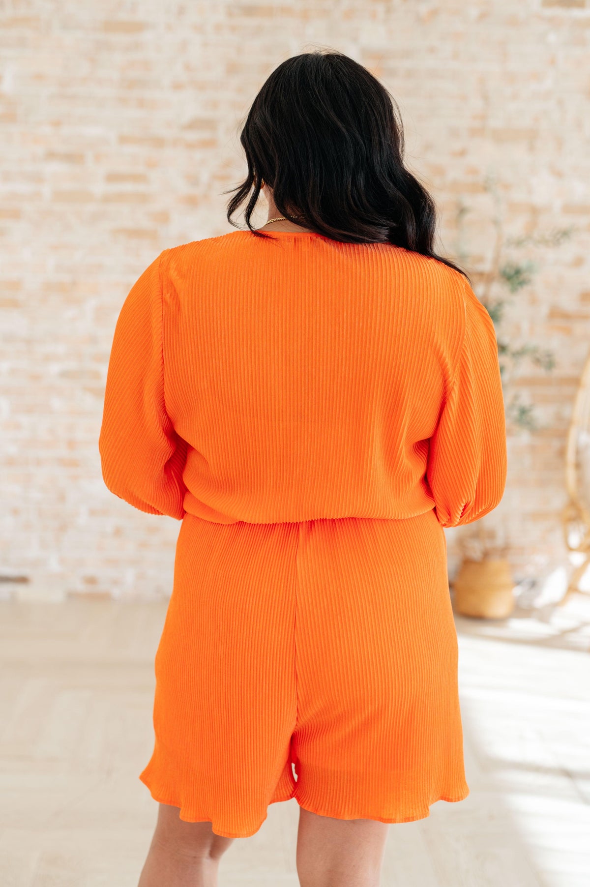 Roll With me Romper in Tangerine - becauseofadi