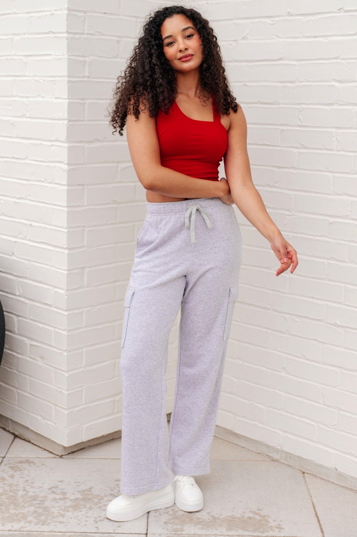 Run, Don't Walk Cargo Sweatpants in Grey - becauseofadi