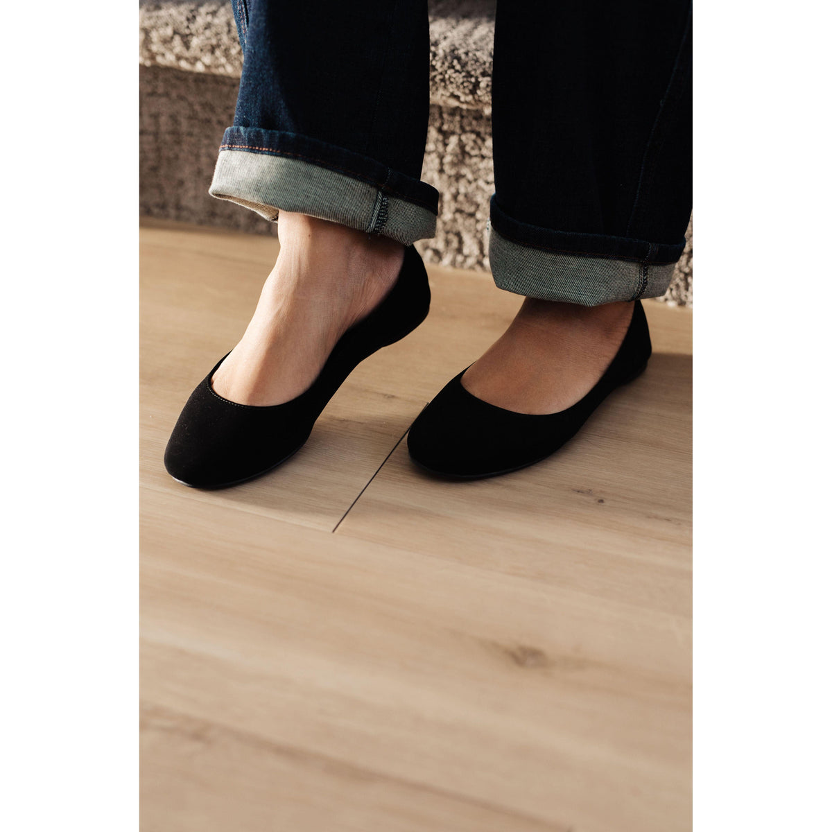 Soda | Women's On Your Toes Ballet Flats in Black - becauseofadi