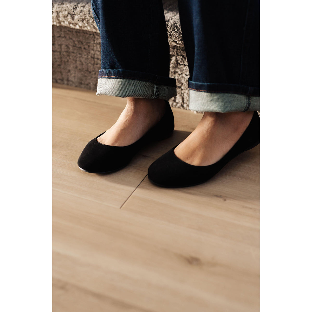 Soda | Women's On Your Toes Ballet Flats in Black - becauseofadi