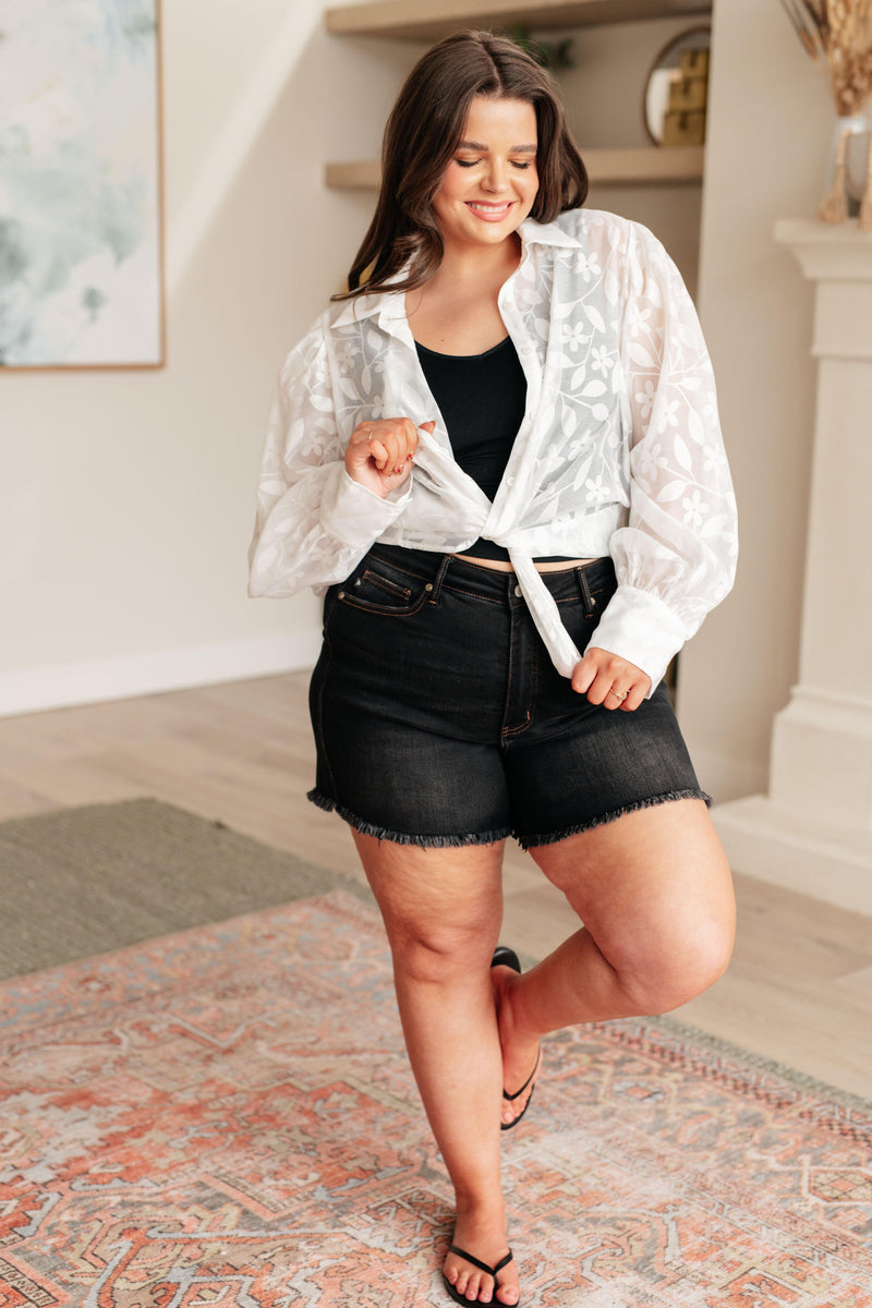 Sweet Serotonin Lace Button Up - becauseofadi