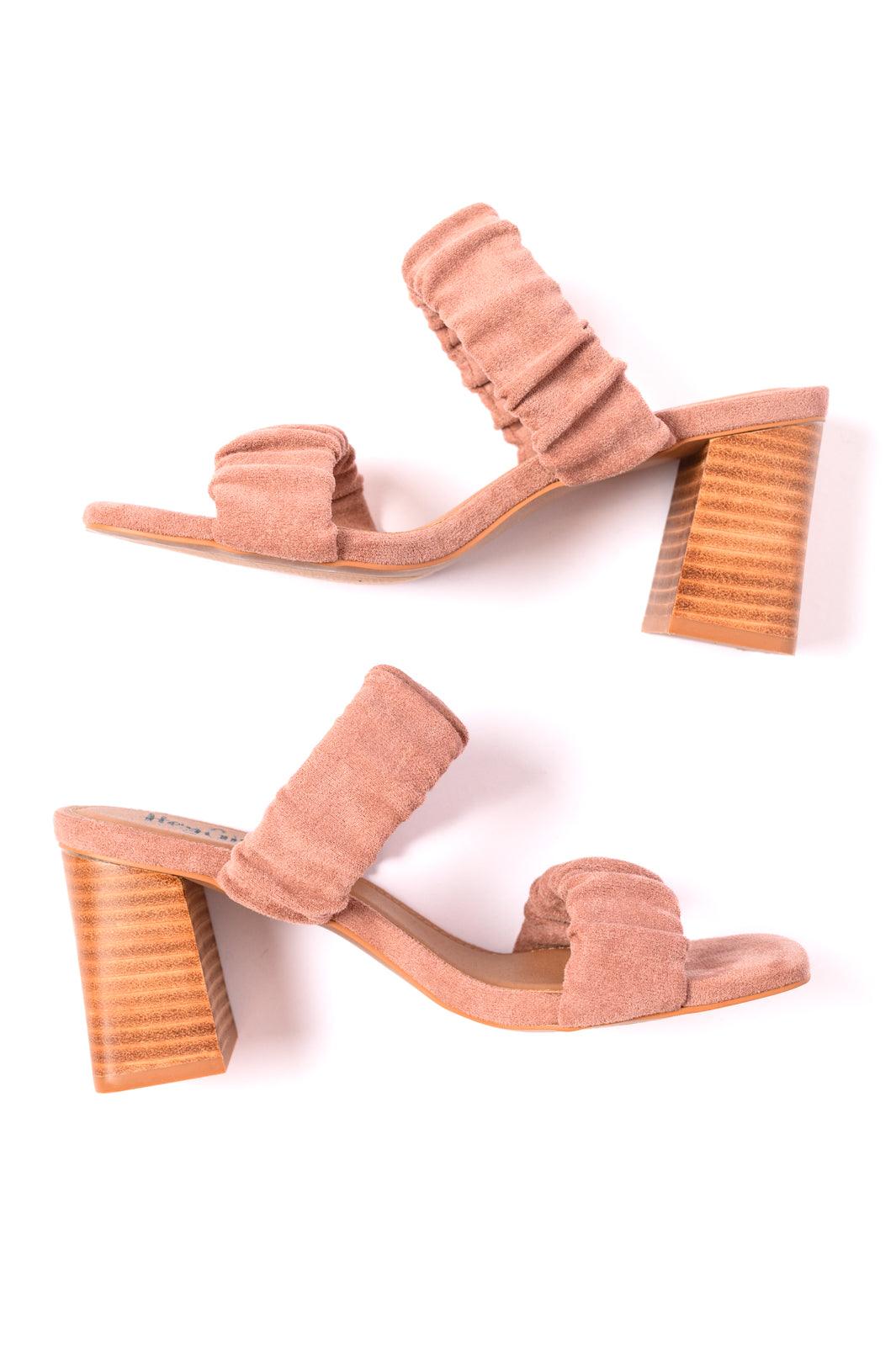 Tropic Like it's Hot Heels in Blush Suede - becauseofadi