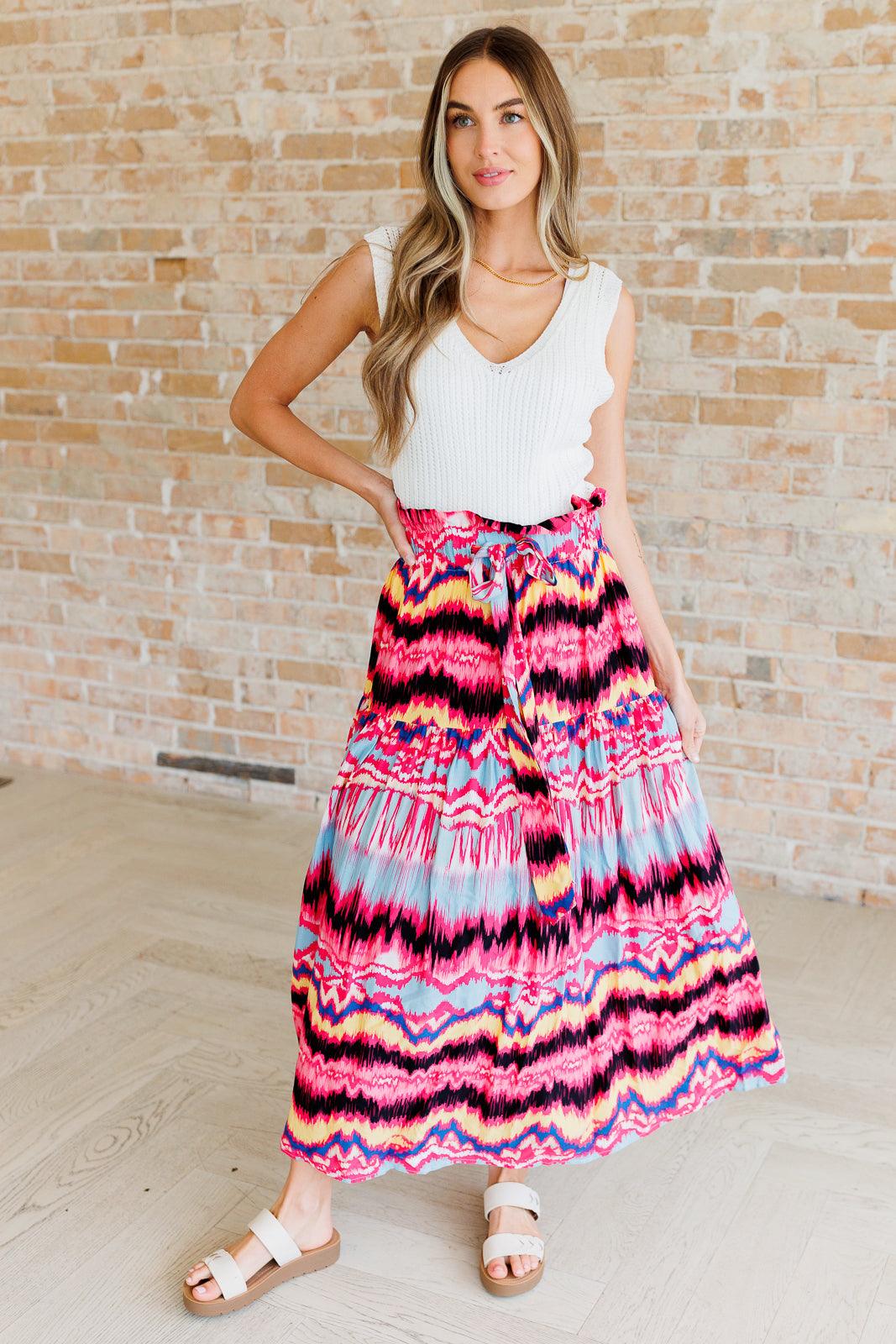 Watch Me Twirl Abstract Skirt - becauseofadi