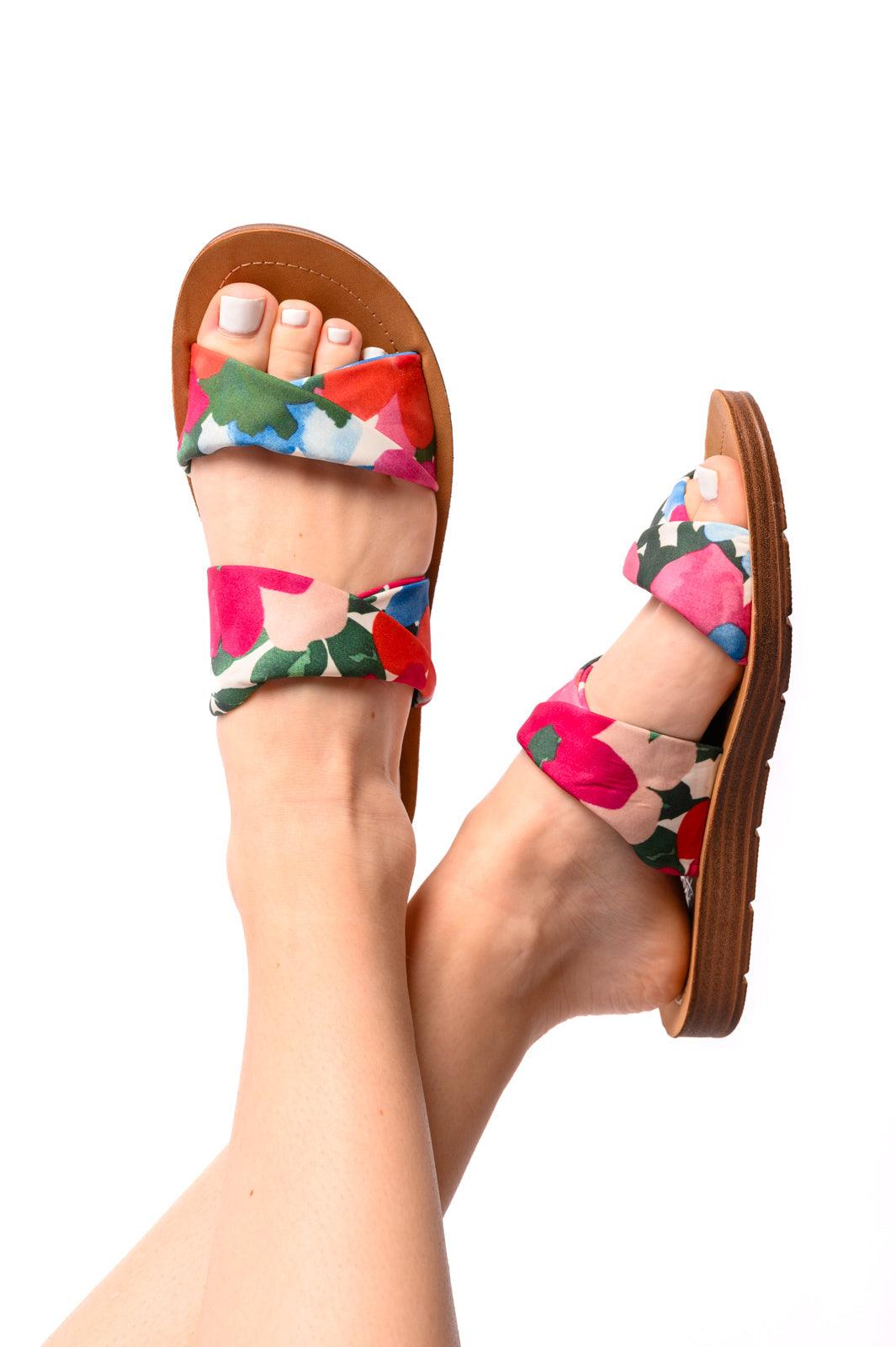 With a Twist Sandal in Flowers - becauseofadi