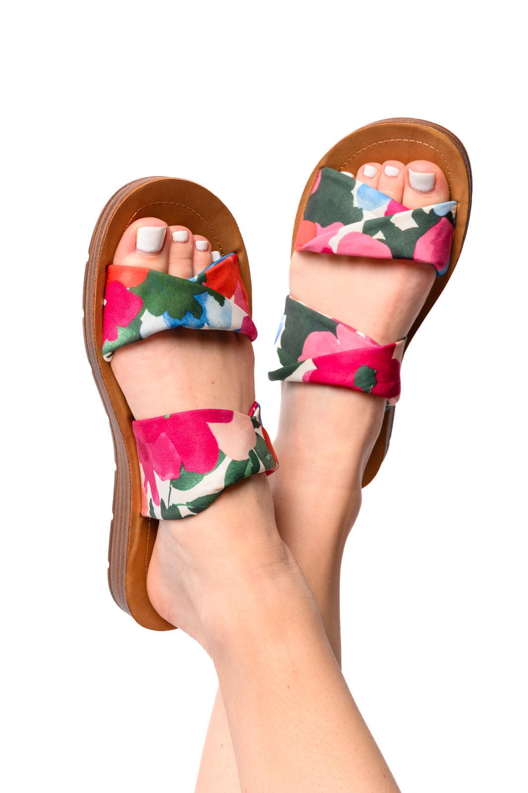 With a Twist Sandal in Flowers - becauseofadi