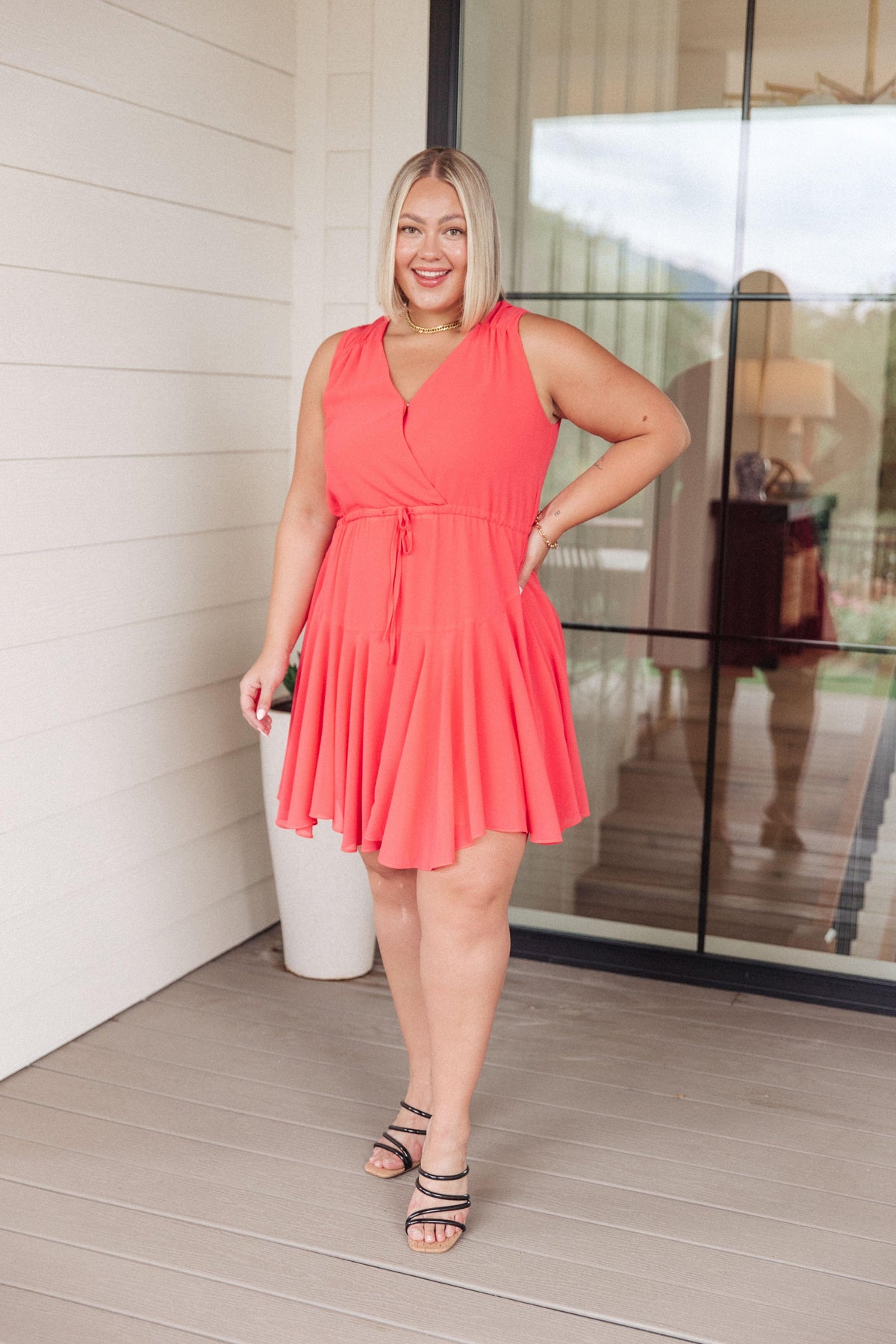 Worth the Wait V-Neck Dress - becauseofadi