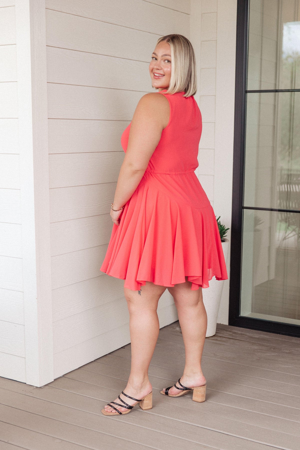 Worth the Wait V-Neck Dress - becauseofadi