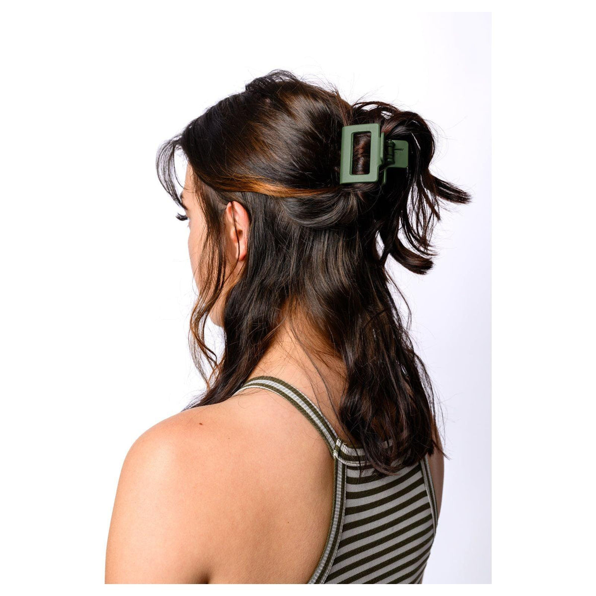 Claw Clip Set of 4 in Forest Green - becauseofadi