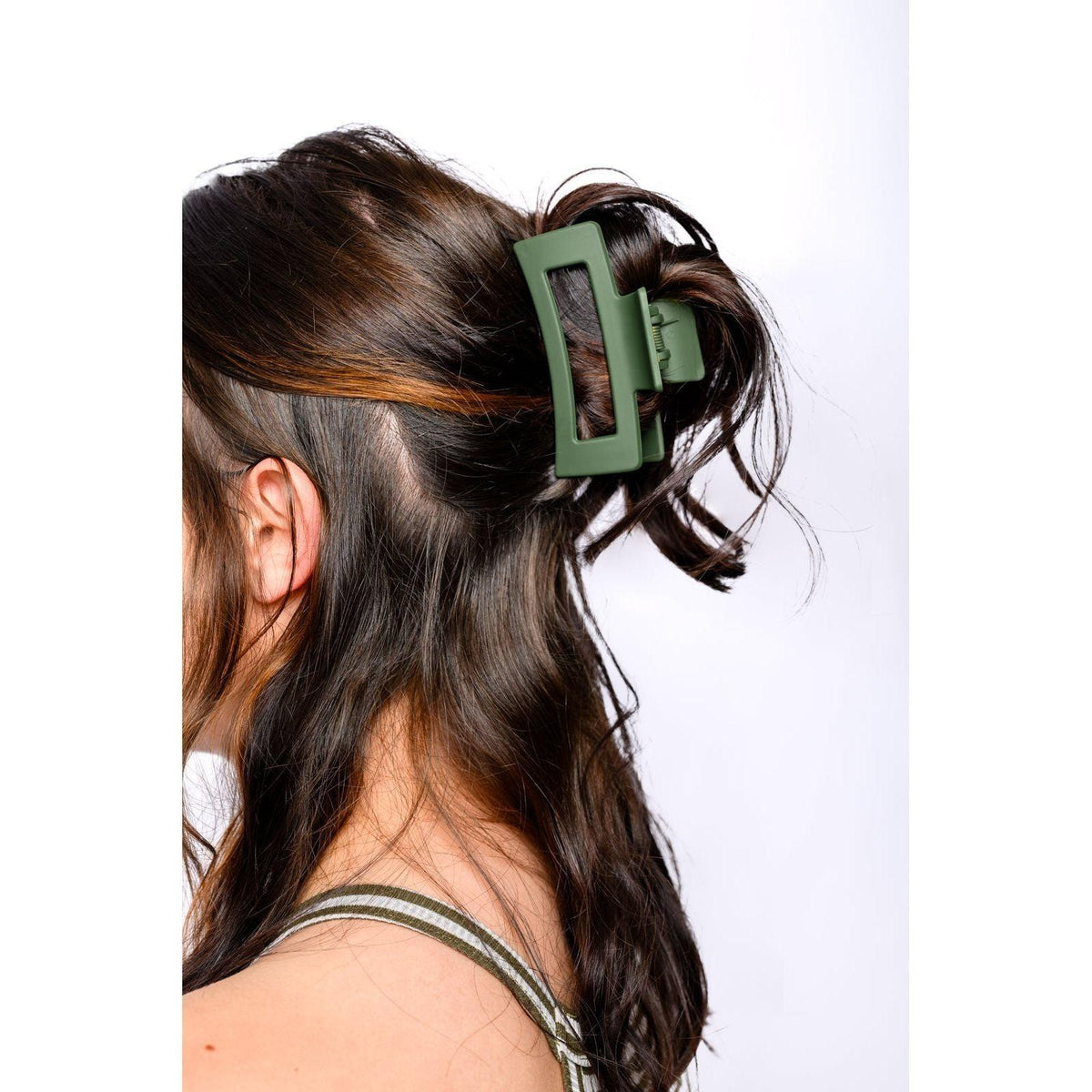 Claw Clip Set of 4 in Forest Green - becauseofadi