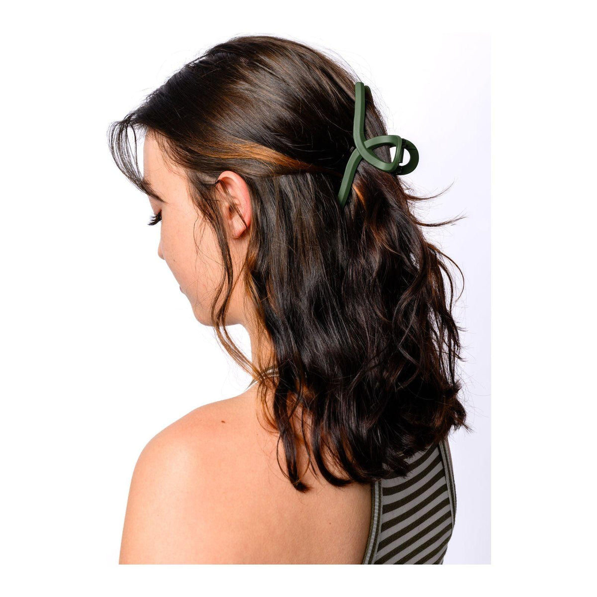 Claw Clip Set of 4 in Forest Green - becauseofadi