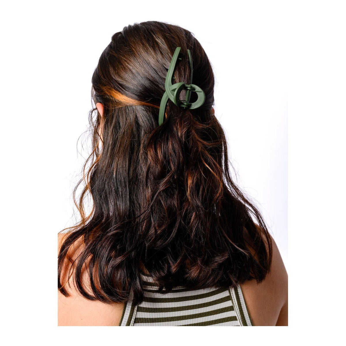 Claw Clip Set of 4 in Forest Green - becauseofadi