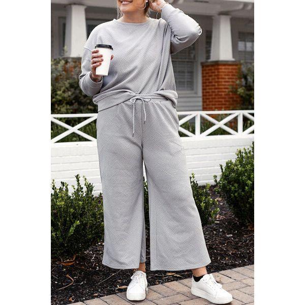 CozyChic Comfort Set Long Sleeve Top and Pants Set - becauseofadi