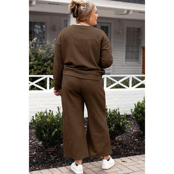 CozyChic Comfort Set Long Sleeve Top and Pants Set - becauseofadi