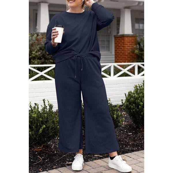 CozyChic Comfort Set Long Sleeve Top and Pants Set - becauseofadi