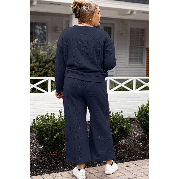 CozyChic Comfort Set Long Sleeve Top and Pants Set - becauseofadi